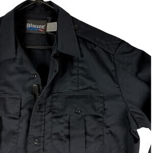 Blauer Long Sleeve SuperShirt Men's XL Regular Dark Navy Blue Zip Front Uniform‎